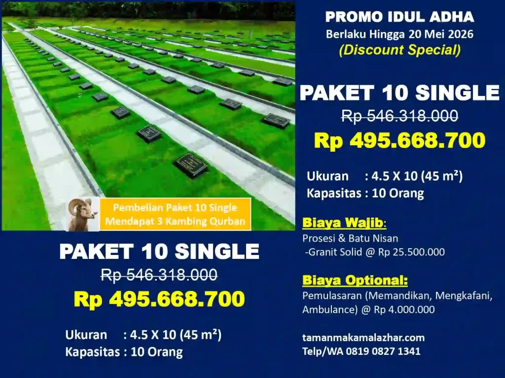 Makam Al Azhar Paket 10 Single